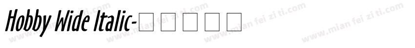 Hobby Wide Italic字体转换